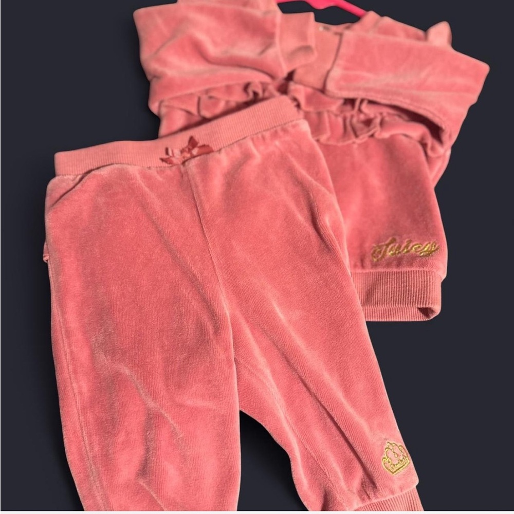 Juicy Couture Coral Velour Set